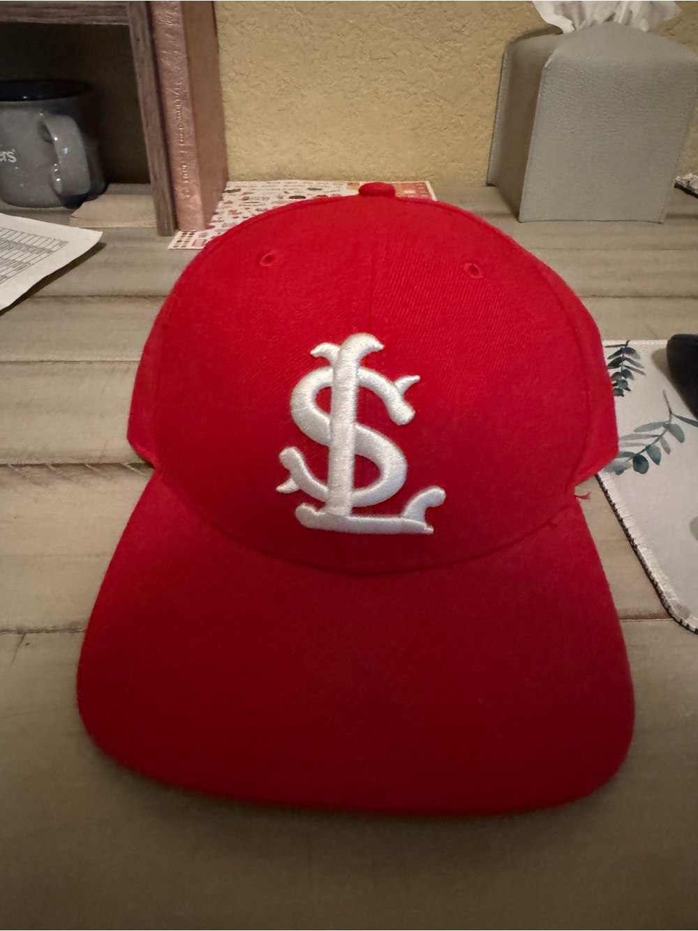 47 Brand Red and white Fitted St Louis Cardinals Hat
